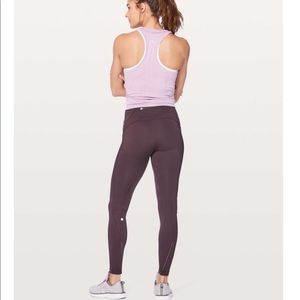 Lululemon Black Cherry Fast as Fleece Tights